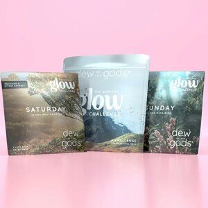 Dew Of The Gods New The Weekend Glow Challenge 2 Lace Spun Sheet Masks Set
